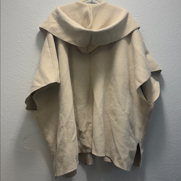 Free People cozy hooded duster OS one size fits all beige poly/nylon blend - Picture 4 of 4